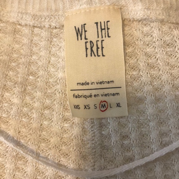 NEW! FREE PEOPLE thermal top - oatmeal heather - Picture 11 of 12